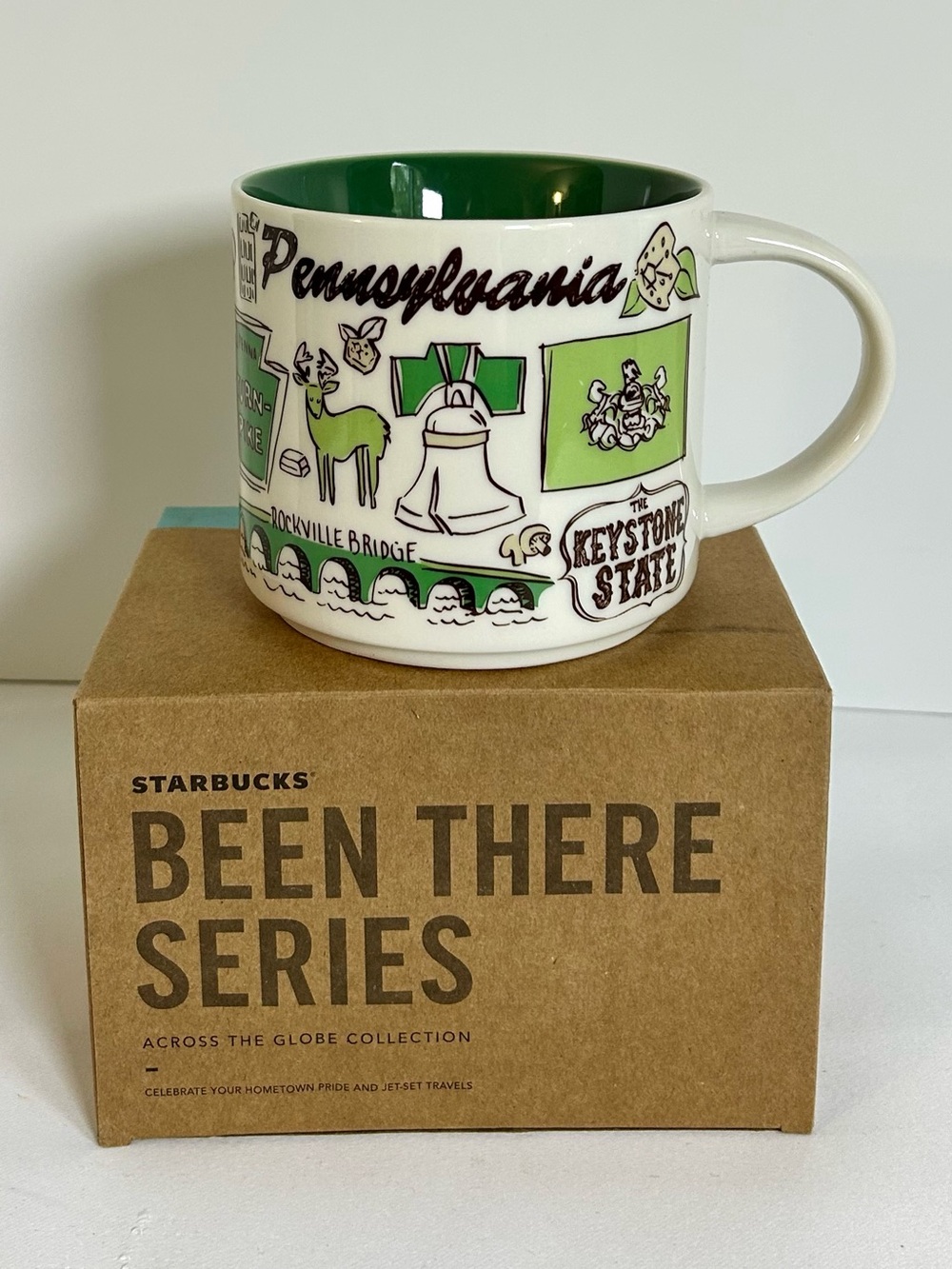 NEW Starbucks Retired Been There Series Pennsylvania Mug 14 oz. NIB w/ SKU